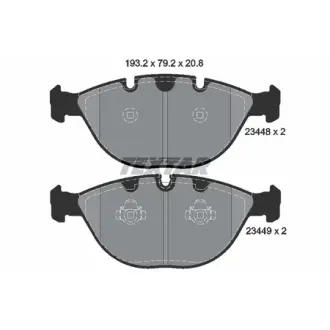 Гальмівні колодки BMW X5(E70,F15)/X6(E71,F16) "F "06>> TEXTAR 2344801