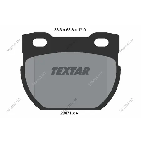 Комплект тормозных колодок, дисковый тормоз TEXTAR 2347103 (фото 1)