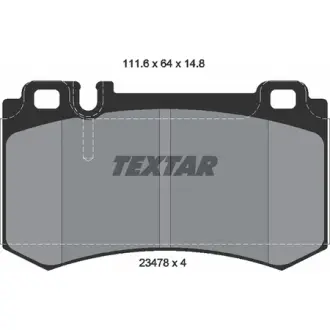 Комплект тормозных колодок, дисковый тормоз TEXTAR 2347802