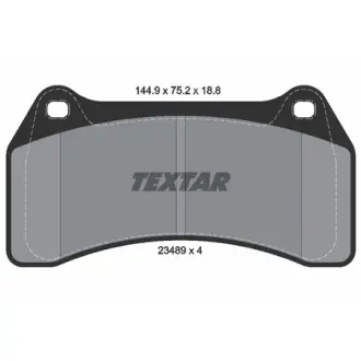 Комплект тормозных колодок, дисковый тормоз TEXTAR 2348901