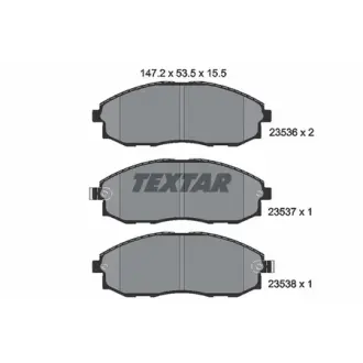 Комплект тормозных колодок, дисковый тормоз TEXTAR 2353601
