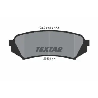 Колодки гальмівні дискові TEXTAR 2353902
