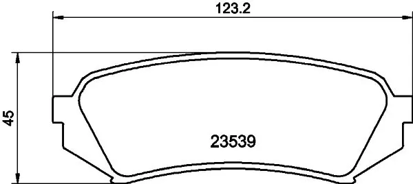 Комплект тормозных колодок, дисковый тормоз TEXTAR 2353905 (фото 1)