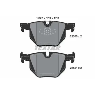 Колодки гальмівні (задні) BMW 3 (E90-E93) 04- (Ate-Teves) Q+ TEXTAR 2355001