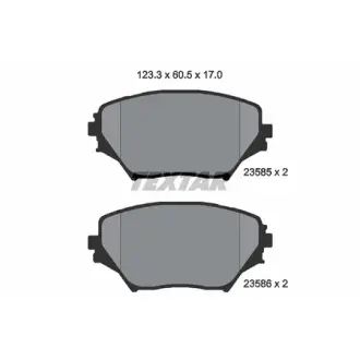 Гальмівні колодки TOYOTA Rav4 "F "00-"05 TEXTAR 2358501