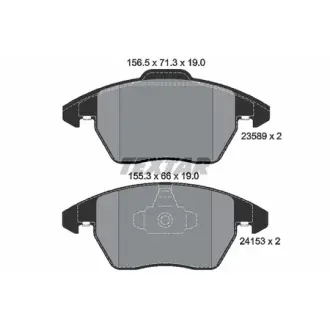 Гальмівні колодки CITROEN/PEUGEOT C4/307/308/3008 "F "12>> TEXTAR 2358901