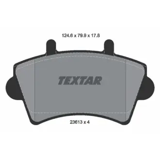 Колодки гальмівні (передні) Renault Master 98- R16" (Bosch) Q+ TEXTAR 2361301