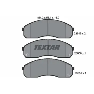 Комплект тормозных колодок, дисковый тормоз TEXTAR 2364901