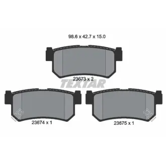 Гальмівні колодки SSANGYONG Kyron/Rexton/Actyon "R "02>> TEXTAR 2367301