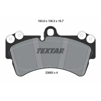 Комплект тормозных колодок, дисковый тормоз TEXTAR 2369381