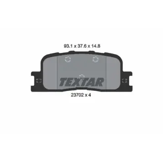 Колодки дискового тормоза TEXTAR 2370205
