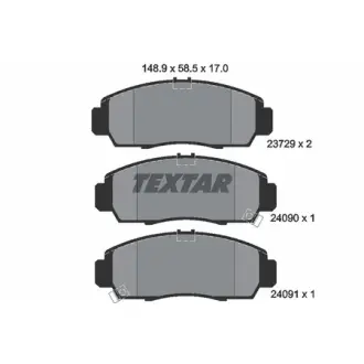 Гальмівні колодки HONDA Accord/Civic "F "95>> TEXTAR 2372901