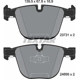 Колодки гальмівні (задні) BMW 5 (F07)/7 (F01-F04) 08- (Teves) Q+ TEXTAR 2373101