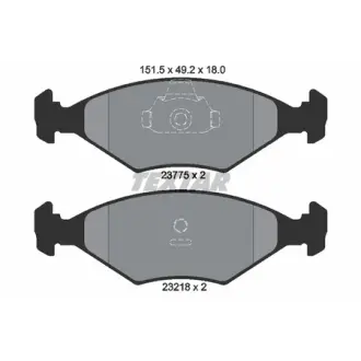 Комплект тормозных колодок, дисковый тормоз TEXTAR 2377501