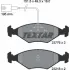 Комплект тормозных колодок, дисковый тормоз TEXTAR 2377601 (фото 1)