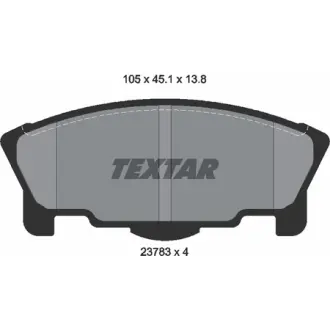 Комплект тормозных колодок, дисковый тормоз TEXTAR 2378301