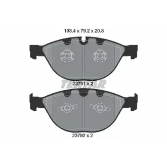 Колодки гальмівні (передні) BMW 5 (E60)/6 (E63)/7 (E65/E66/E67) 04- (Teves) Q+ TEXTAR 2379101
