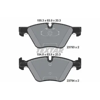 Колодки гальмівні (передні) BMW 5 (E60/E61) 03-10 (Teves) Q+ TEXTAR 2379301