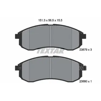 Комплект тормозных колодок, дисковый тормоз TEXTAR 2387902