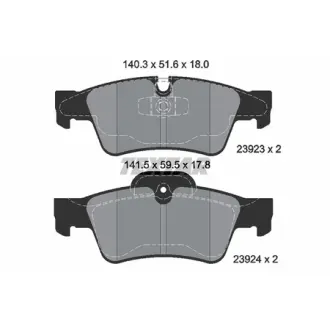 Колодки гальмівні дискові задн. MB M-class (W164) TEXTAR 2392301