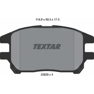 Гальмівні колодки, дискові TEXTAR 2392901