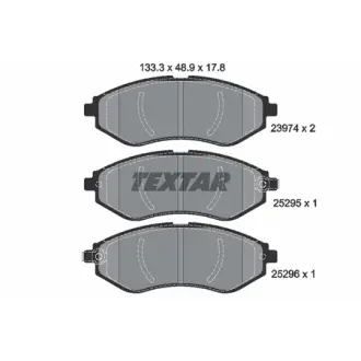 Комплект тормозных колодок, дисковый тормоз TEXTAR 2397406
