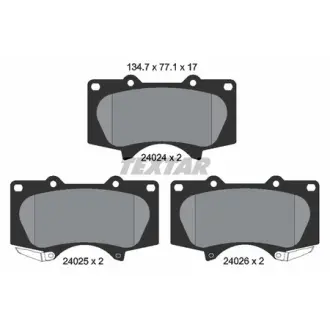 Колодки гальмівні (передні) Toyota Land Cruiser/Lexus GX 09- (Sumitomo) TEXTAR 2402403