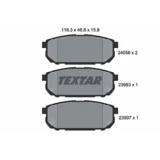 Колодки гальмівні (задні) Kia Sorento I 02- (Sumitomo) TEXTAR 2405801