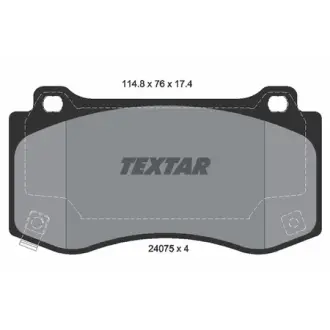 Колодки гальмівні (передні) Chrysler 300C/Geep Grand Cherokee 04-12 TEXTAR 2407501