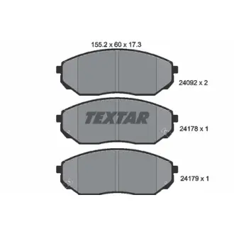 Колодки гальмівні (передні) Kia Sorento 02- (Sumitomo) TEXTAR 2409201