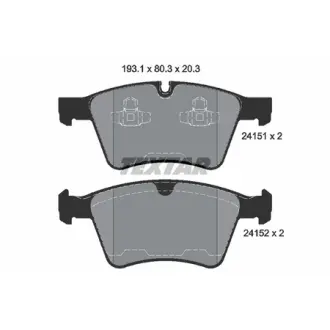 Колодки гальмівні (передні) MB GL-class (X164)/M-class (W164)/R-class (W251/V251) 06-14 (Ate) Q+ TEXTAR 2415101