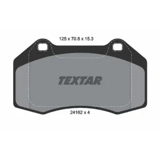 Комплект тормозных колодок, дисковый тормоз TEXTAR 2416201