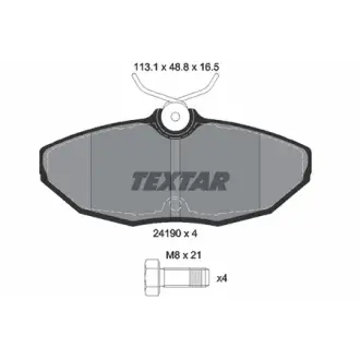 Комплект тормозных колодок, дисковый тормоз TEXTAR 2419001