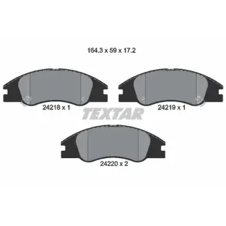 Гальмівні колодки KIA Cerato "F "04>> TEXTAR 2421801