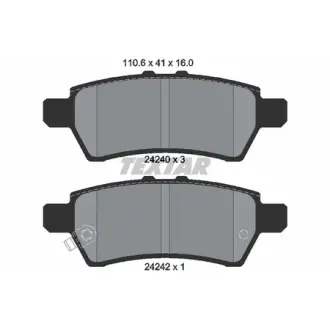 Колодки гальмівні (задні) Nissan Pathfinder III 05- (Tokico) TEXTAR 2424001