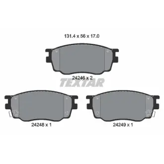 Гальмівні колодки MAZDA 6 "F "00-16 TEXTAR 2424601