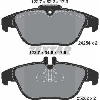 Колодки гальмівні (задні) MB C-class (W204/C204)/E-class (C207/A207) 1.6-5.5 07- (Teves) Q+ TEXTAR 2425401