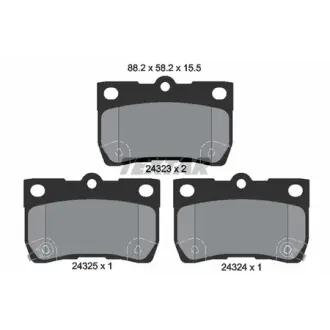 Колодки гальмівні (задні) Lexus GS/IS II/IS C 05- TEXTAR 2432301