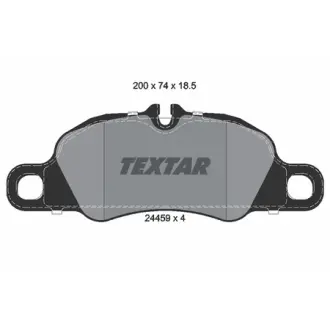 Комплект тормозных колодок, дисковый тормоз TEXTAR 2445901