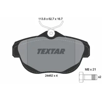 Комплект тормозных колодок, дисковый тормоз TEXTAR 2446201
