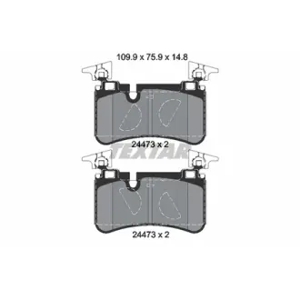 Комплект тормозных колодок, дисковый тормоз TEXTAR 2447301