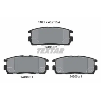 Колодки гальмівні (задні) Opel Antara A/Chevrolet Captiva 06- Q+ TEXTAR 2449801