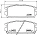 Комплект тормозных колодок, дисковый тормоз TEXTAR 2449803 (фото 1)