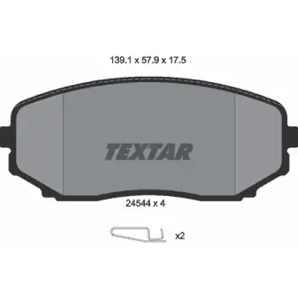 Гальмівні колодки FORD /LINCOLN/MAZDA - замена на T2351503 TEXTAR 2454401