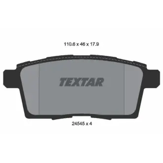 Колодки дискового тормоза TEXTAR 2454501