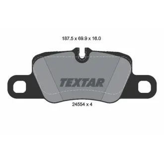 Колодки тормозные, комплект TEXTAR 2455402