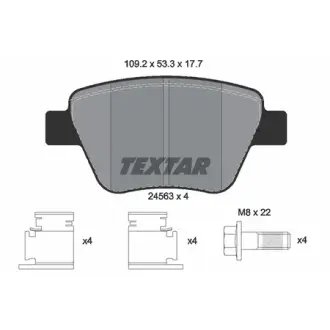 Колодки гальмівні, комплект TEXTAR 2456301