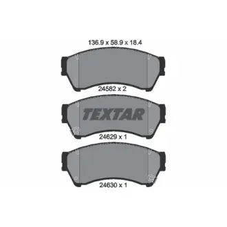 Колодки гальмівні (передні) Mazda 6 02-13 (Akebono) TEXTAR 2458202