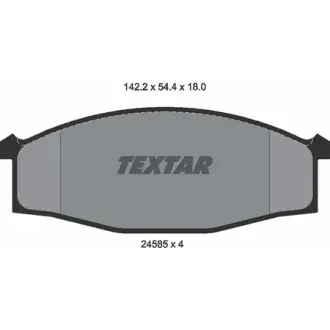 Колодки гальмівні, комплект TEXTAR 2458501