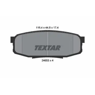 Колодки гальмівні, комплект TEXTAR 2465301